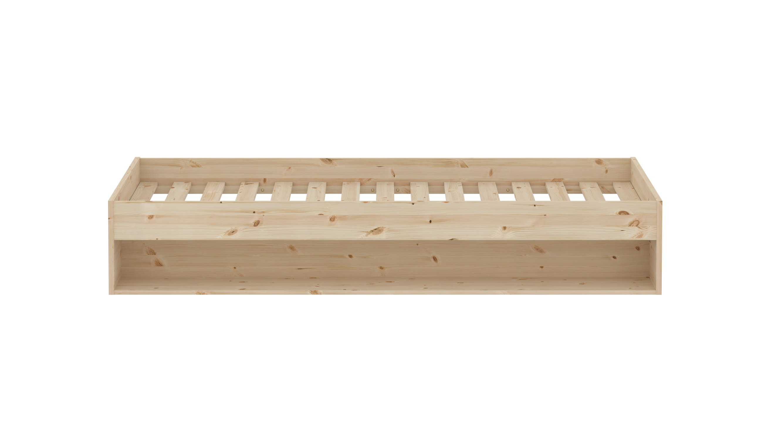 Flexa Grow gulvseng med hylde - 125,5x204cm