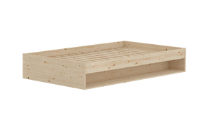 Flexa Grow gulvseng med hylde - 125,5x204cm