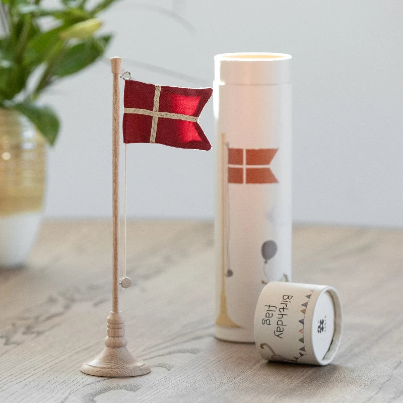 Sebra Fødselsdags bordflag træ