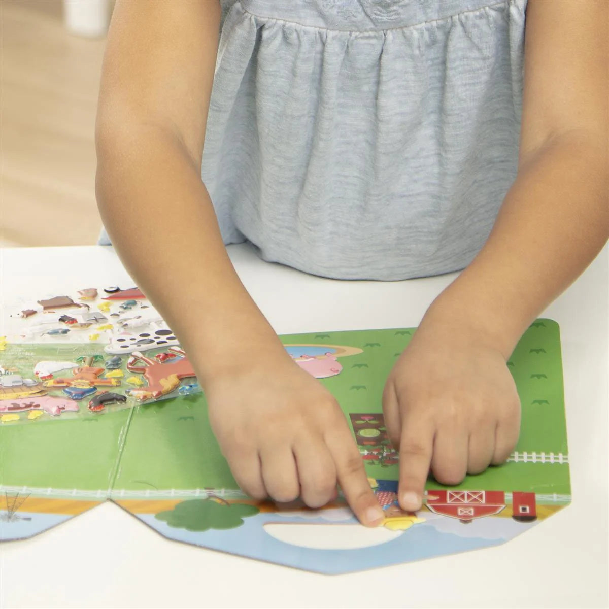 Melissa & Doug Klistermærkesæt, Genanvendelige - Bondegård