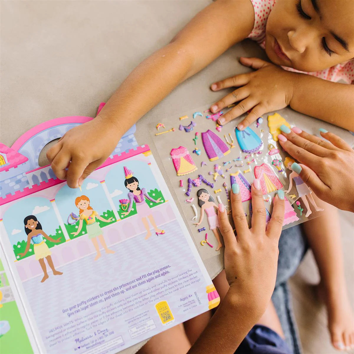 Melissa & Doug Klistermærkesæt, Genanvendelige - Prinsesse