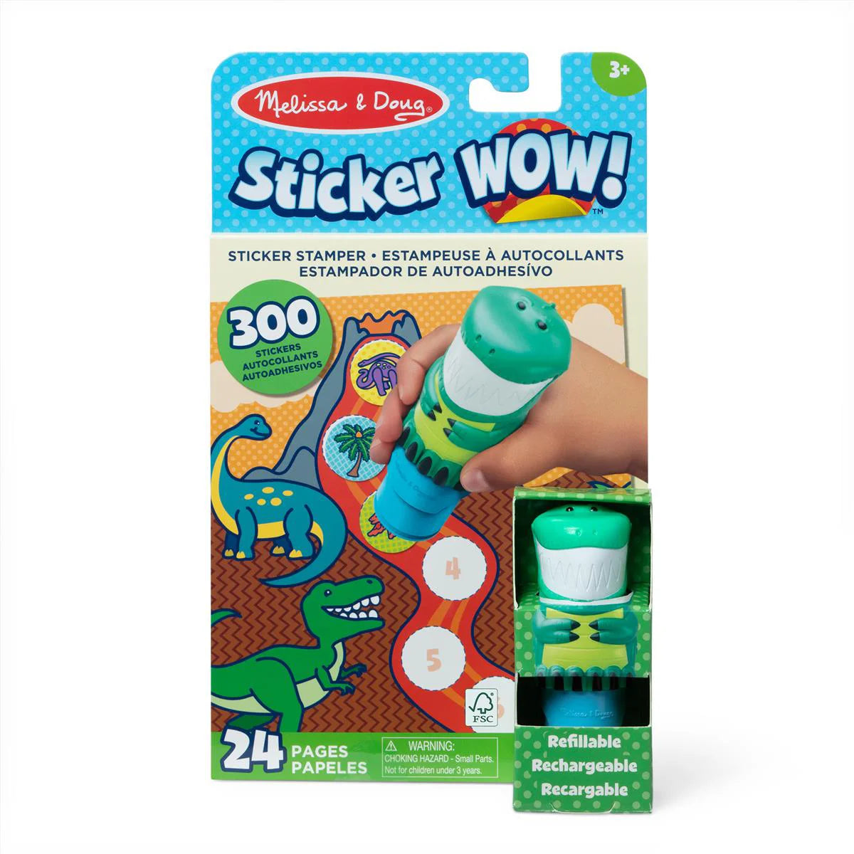 Melissa & Doug Klistermærkesæt - Sticker Wow! - Dino