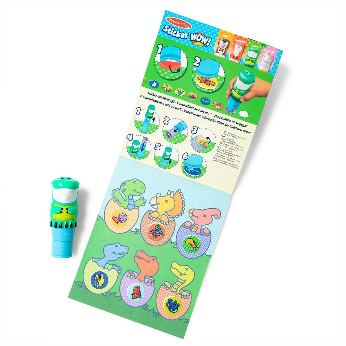 Melissa & Doug Klistermærkesæt - Sticker Wow! - Dino