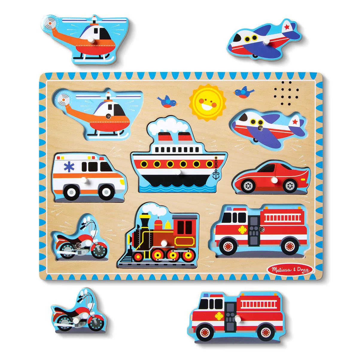 Melissa & Doug Puslespil - Lyd - Køretøjer