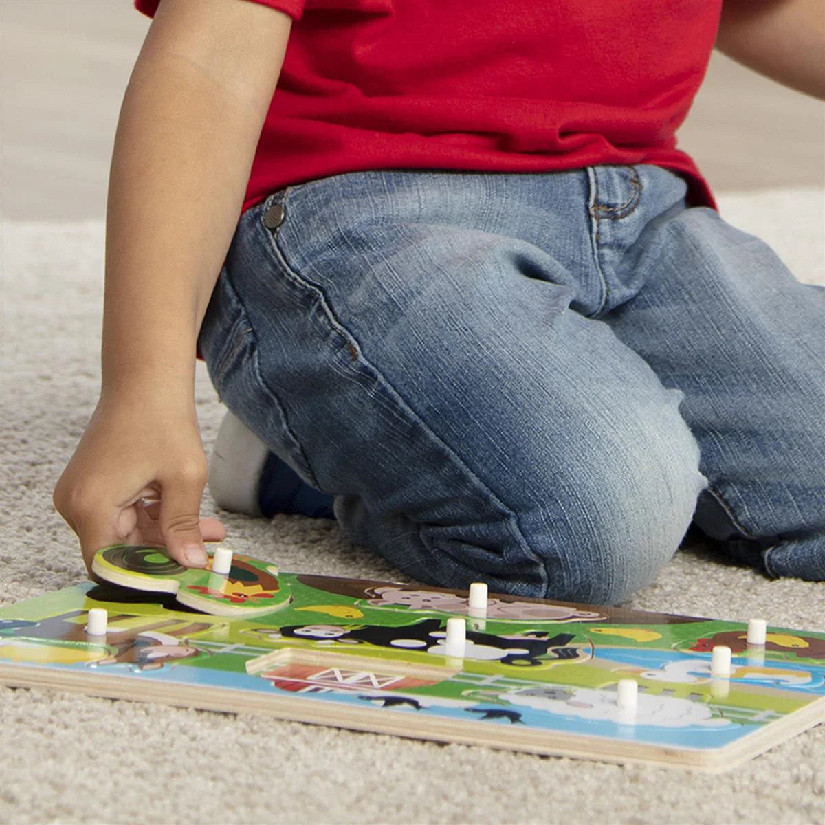 Melissa & Doug Knoppuslespil - Bondegårdsdyr