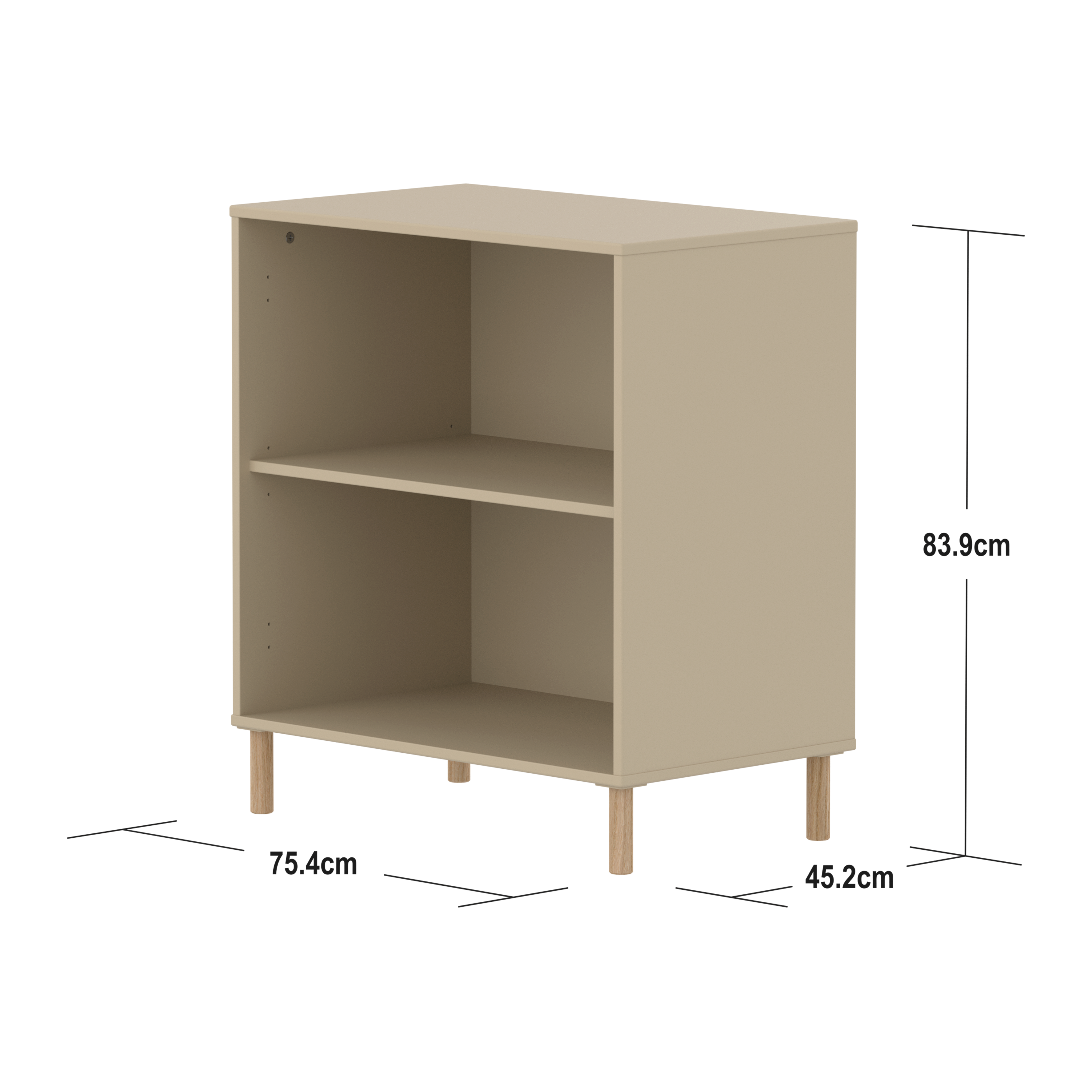 Flexa Saga Reol 84x75,5x45 Oat/Egetræ