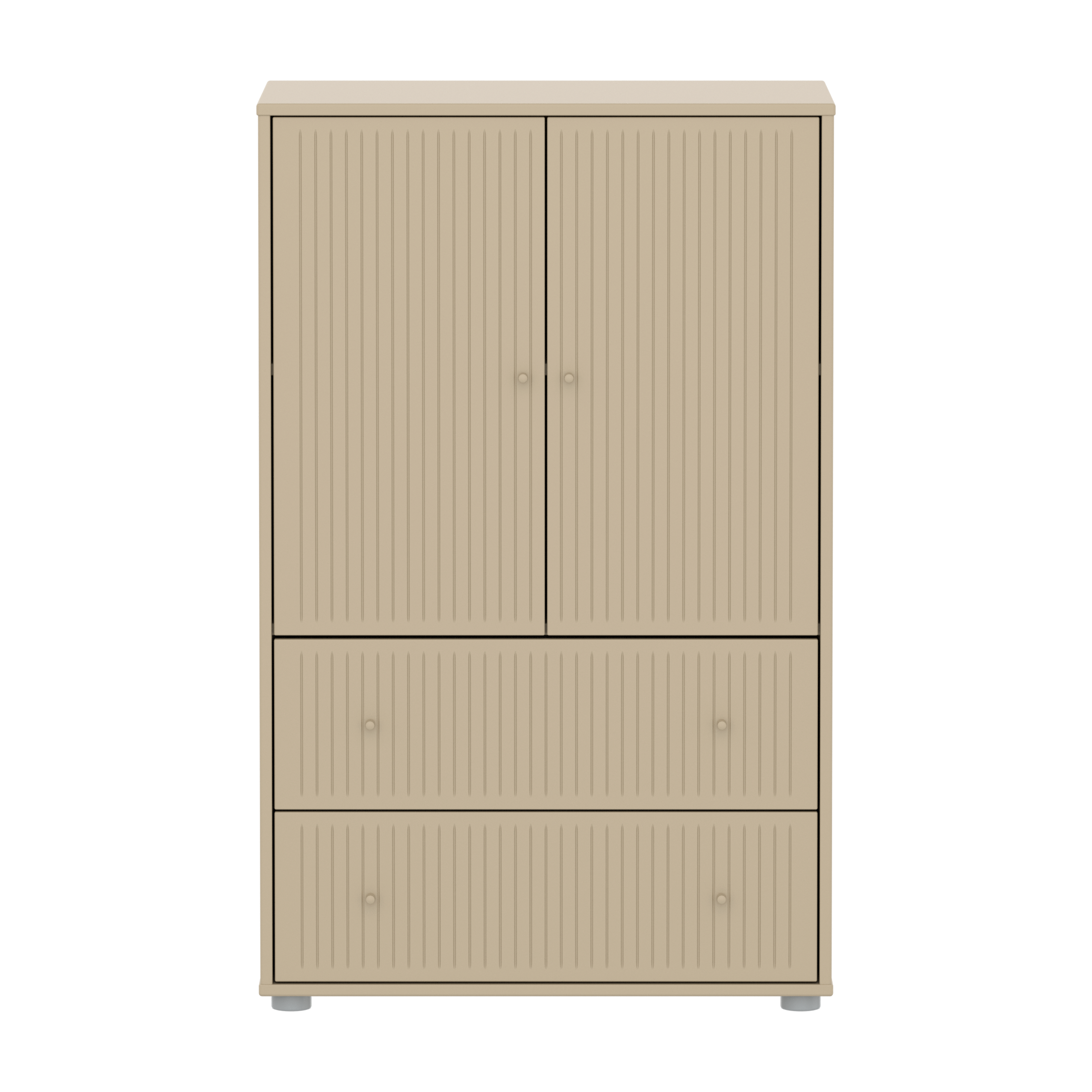 Flexa Saga Skab 120x75,5x45 Oat riller/Oat greb