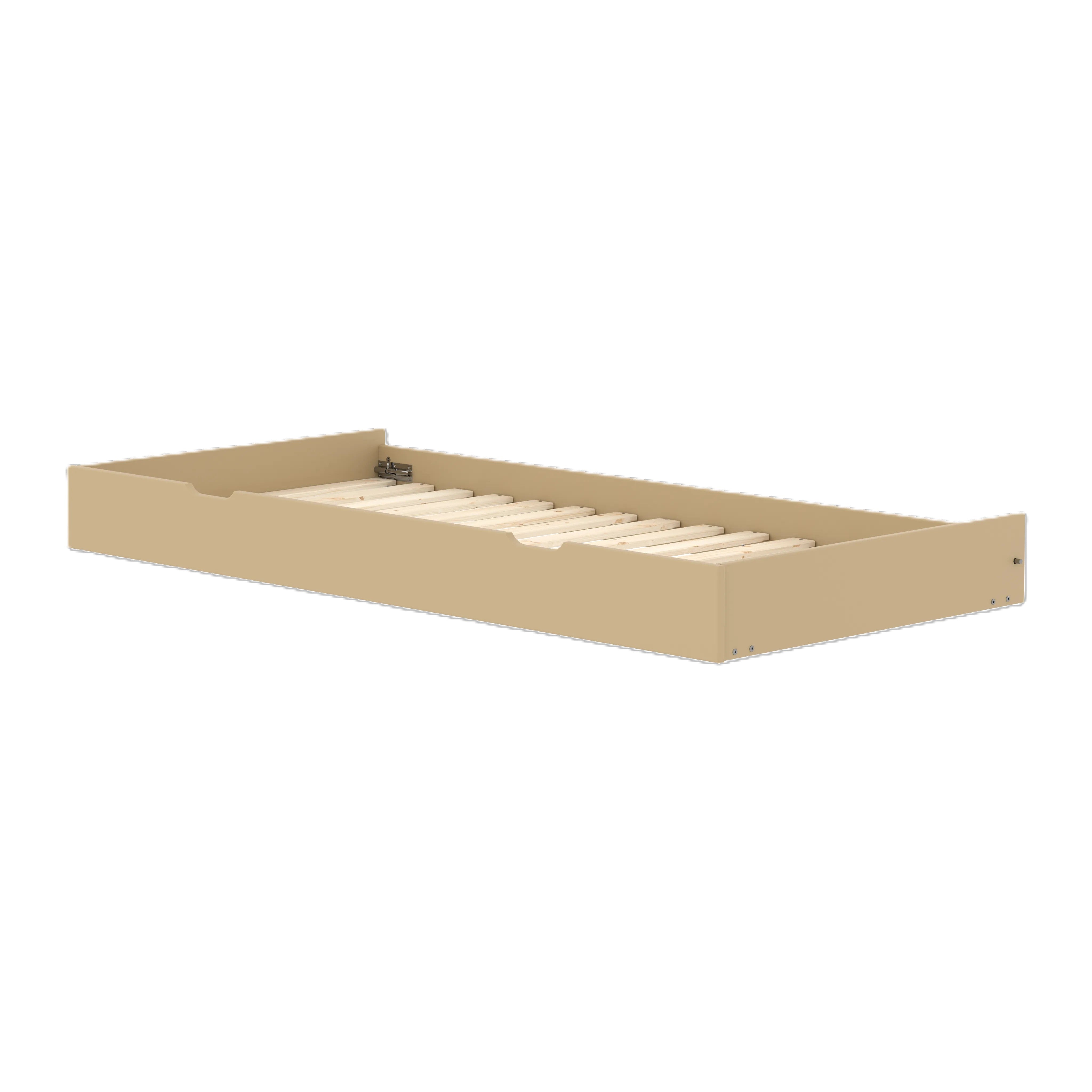 FLEXA WHITE Udtræksseng 90x190 cm - Sand