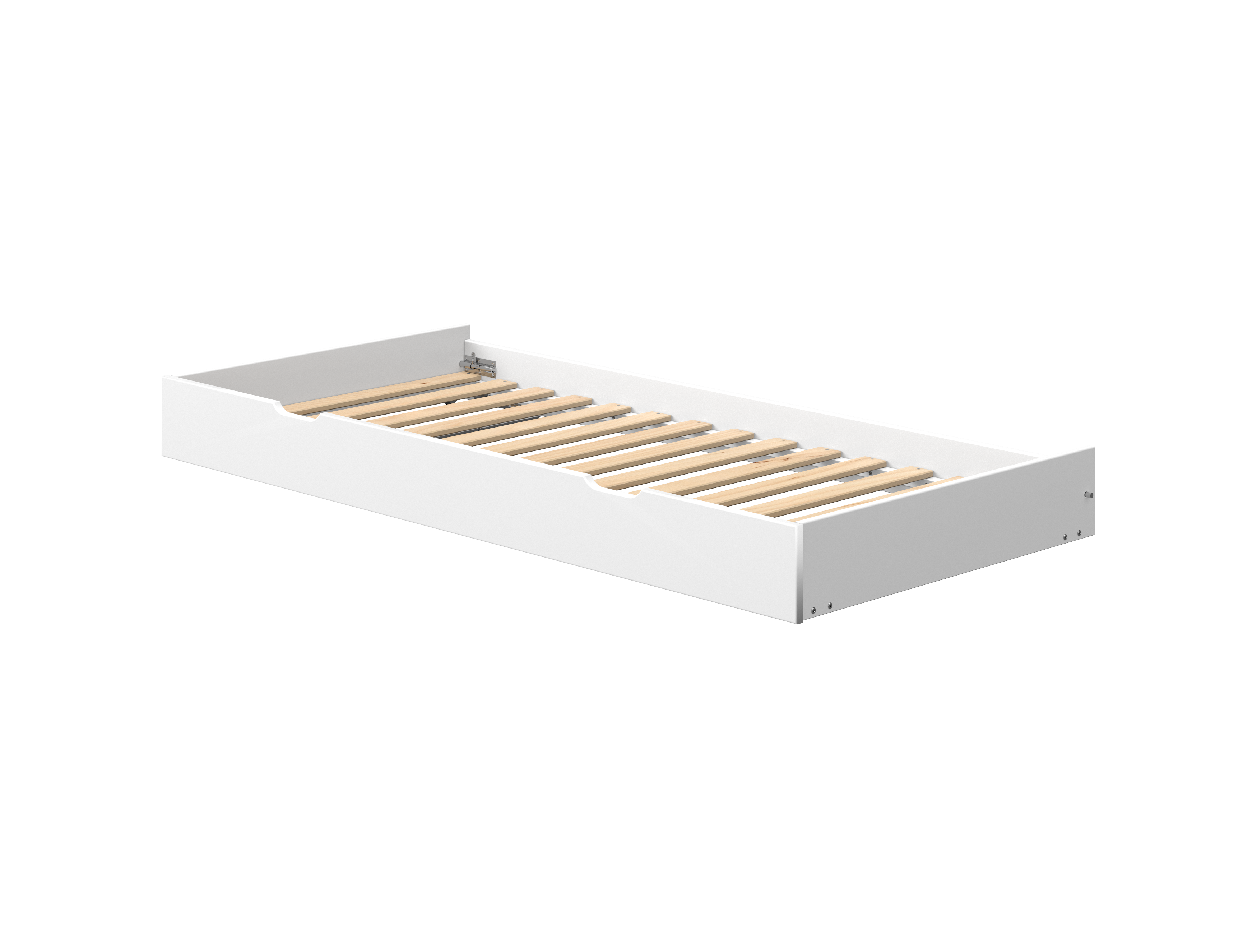 FLEXA WHITE/NOR Udtræksseng til enkelt seng 90 x 190 cm- Hvid