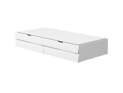 FLEXA WHITE/NOR Udtræksseng og to skuffer til enkeltseng  90x200 cm - Hvid