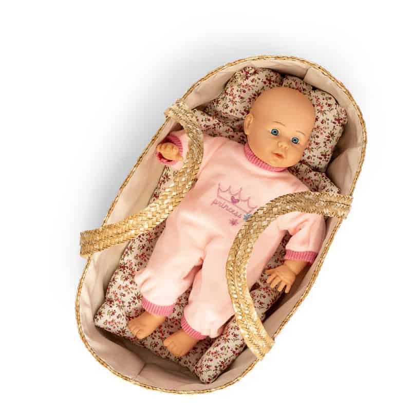 Mosekurv med sengesæt