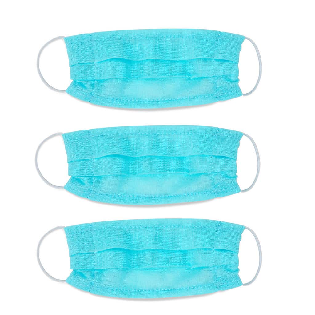 MUNDBIND - BLÅ - 3 STK.