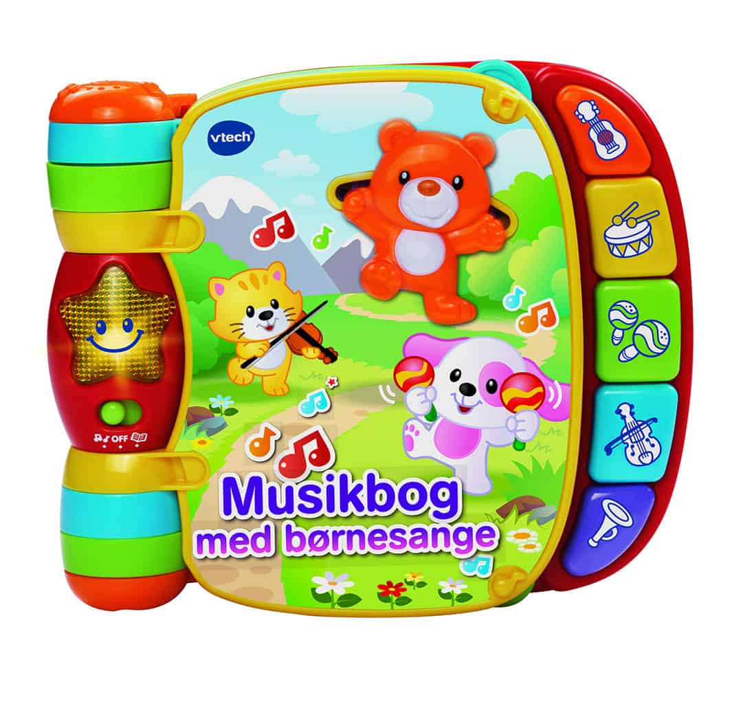Vtech Baby musikbog med børnesange DK