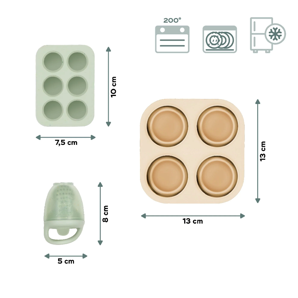 Babymoov Silicone containers and feeder set