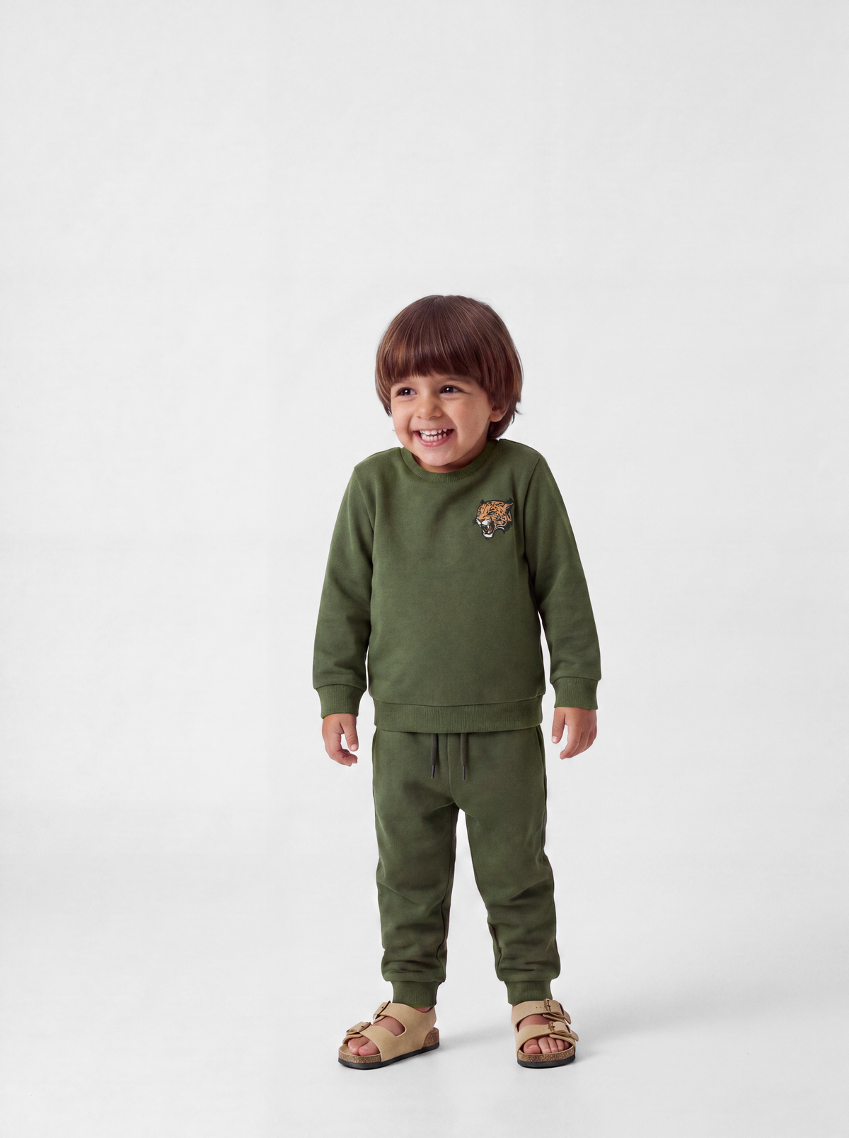 Name It Ensfarvede sweat bukser til mini dreng