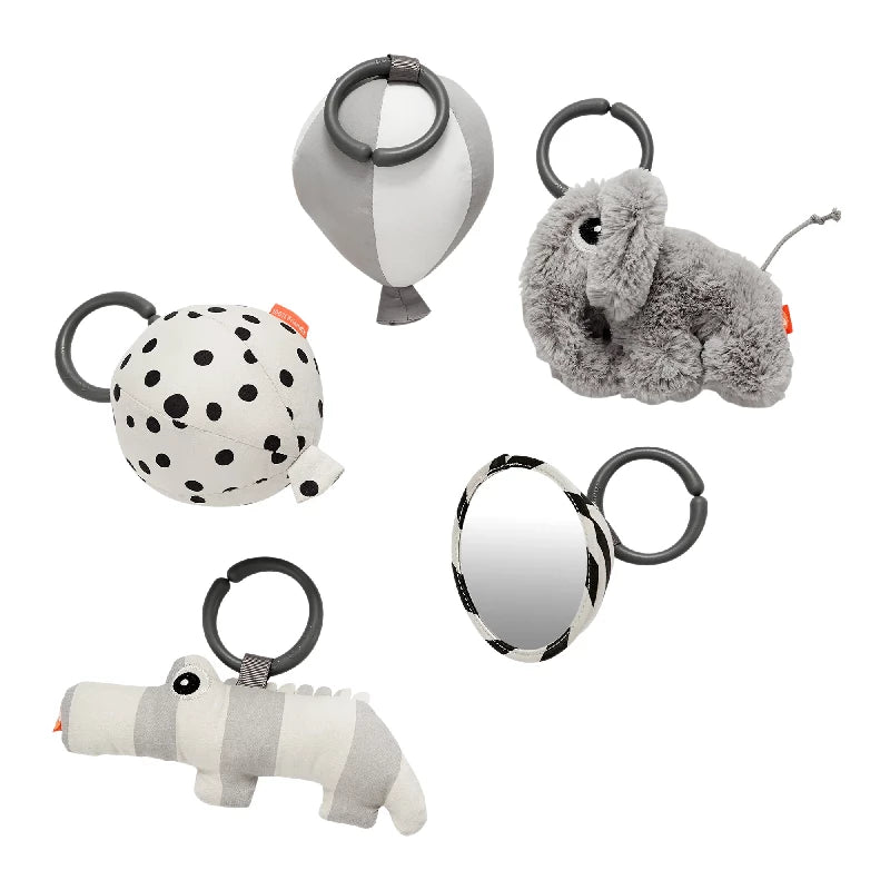 Done By Deer Activity Plau mat - Deer Friends - Grey