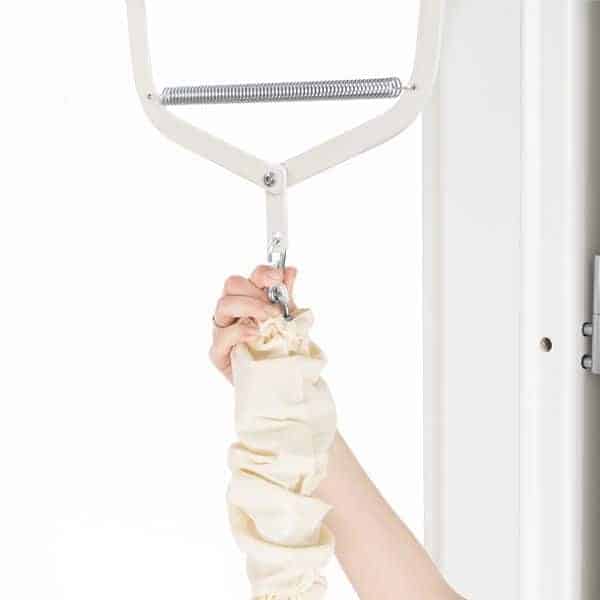 NONOMO® Nordic slyngevugge med kapokmadras - grå inkl. karmbeslag