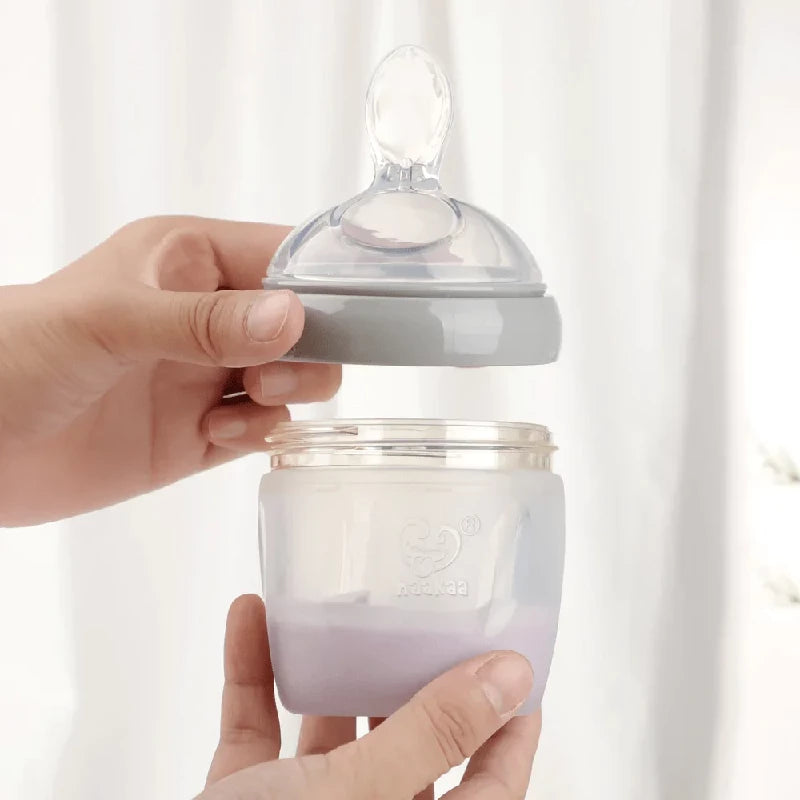 Haakaa Silicone Feeding Spoon Bottle 160ml - Grey