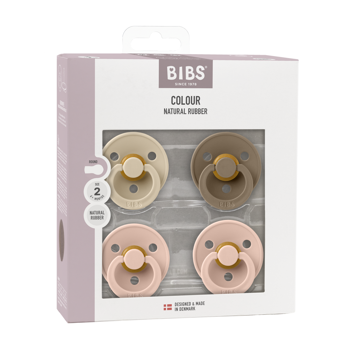 Bibs Colour 4-pak str 2 - Baby Blush