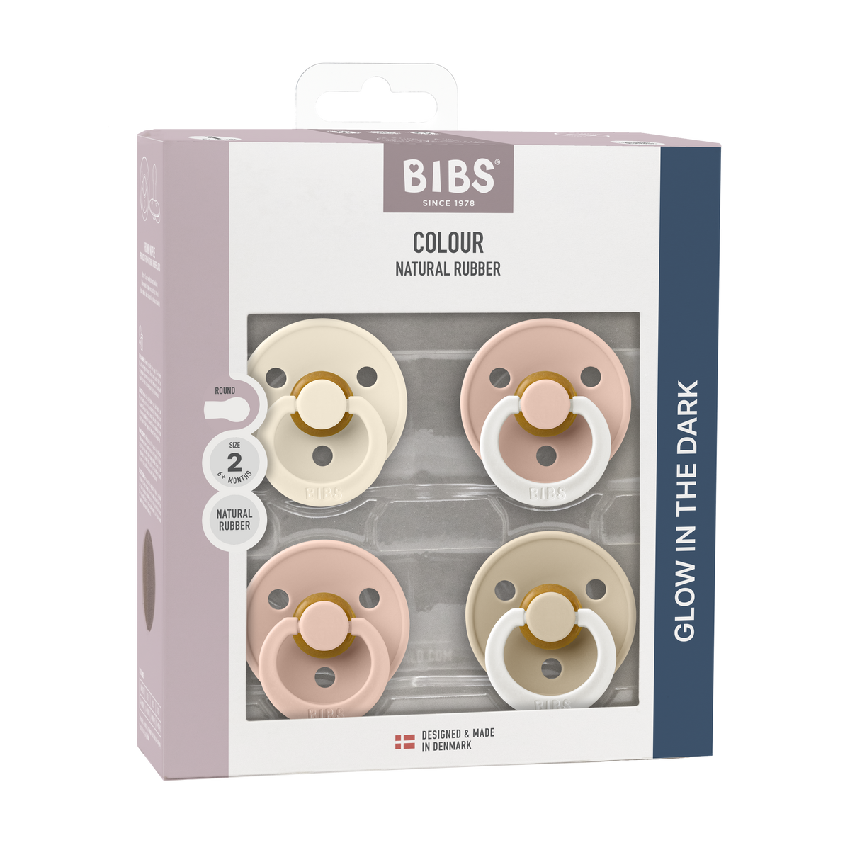Bibs Colour 4-pak str 2 - Blush Glow Mix