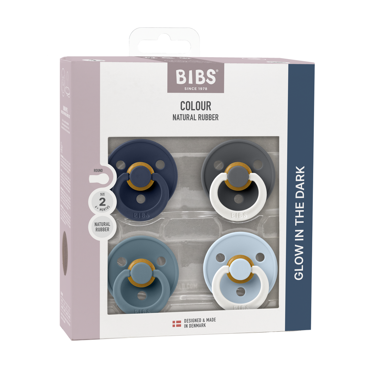 Bibs Colour 4-pak str 2 - Petrol Glow Mix