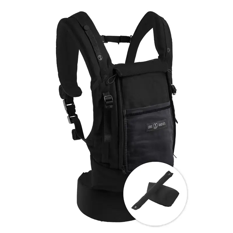 Love Radius Physio Carrier - Sort/Antracite inkl indsats