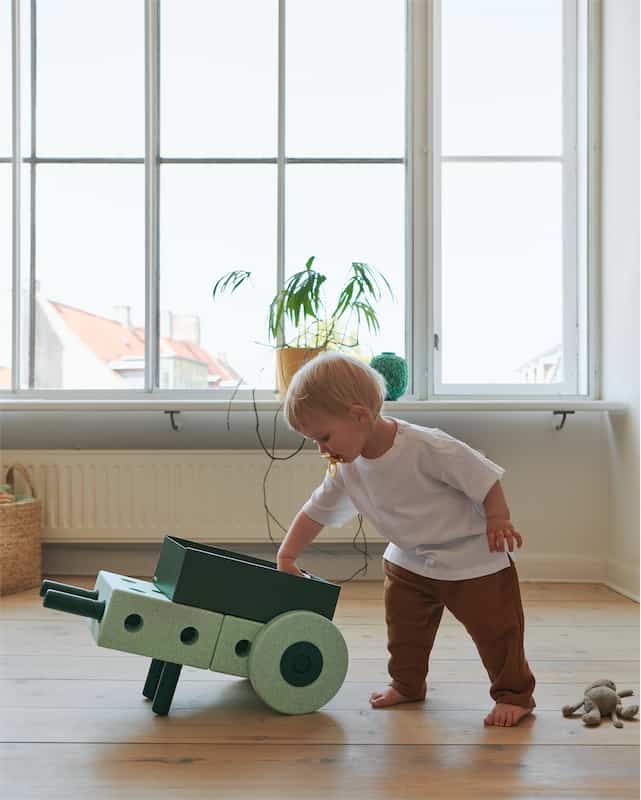 Modu 3-in-1 Gåvogn Ocean Mint / Forest Green