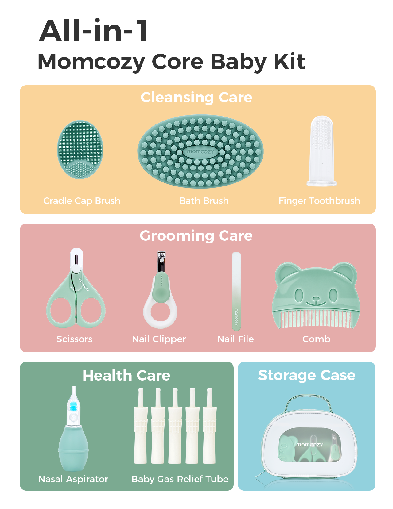 Momcozy Alt-i-én Core Baby sæt