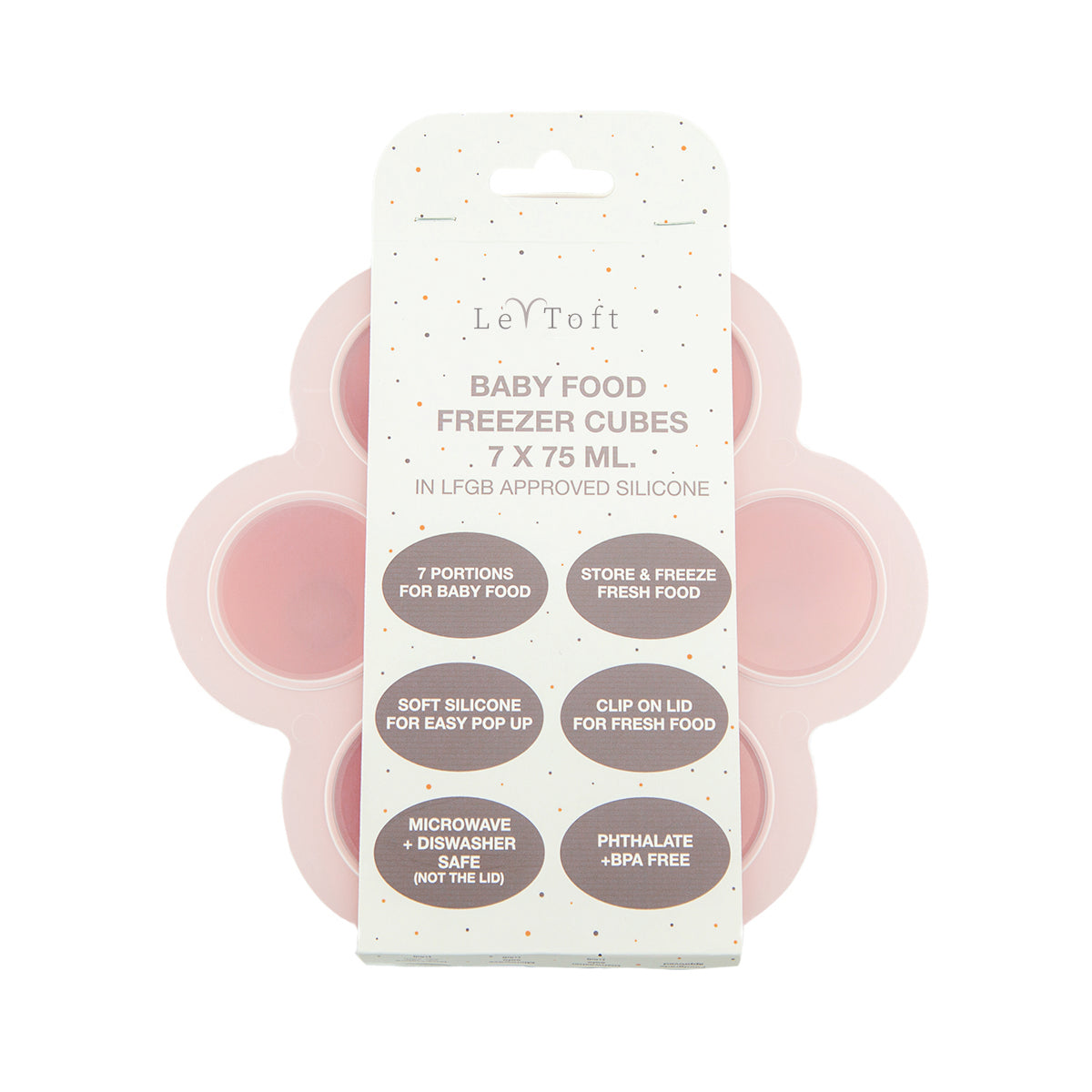Fryseboks Babymad 7 rum - Smokey rose