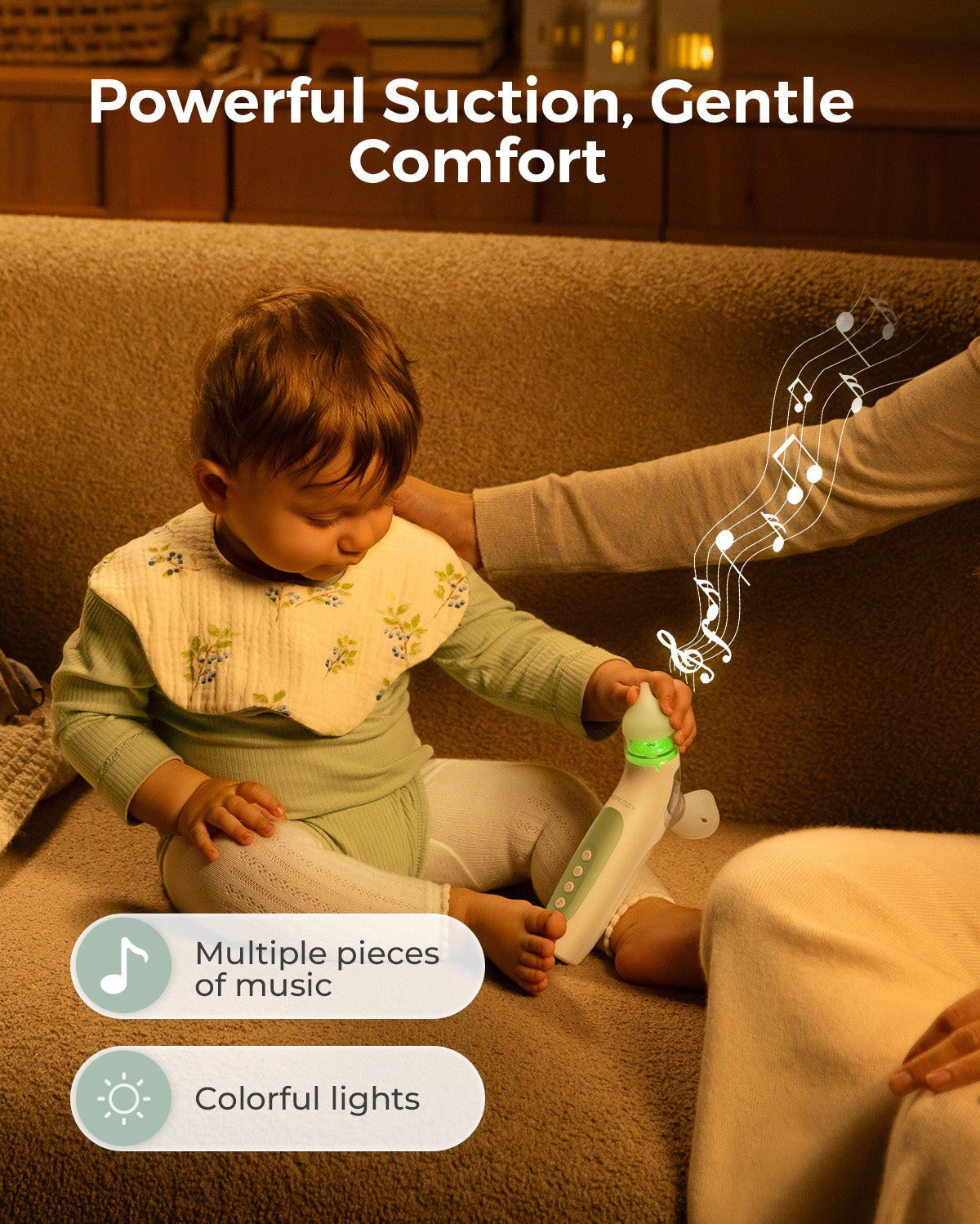 Momcozy BreezyClear™ 2-i-1 elektrisk næsesuger med spray og sug