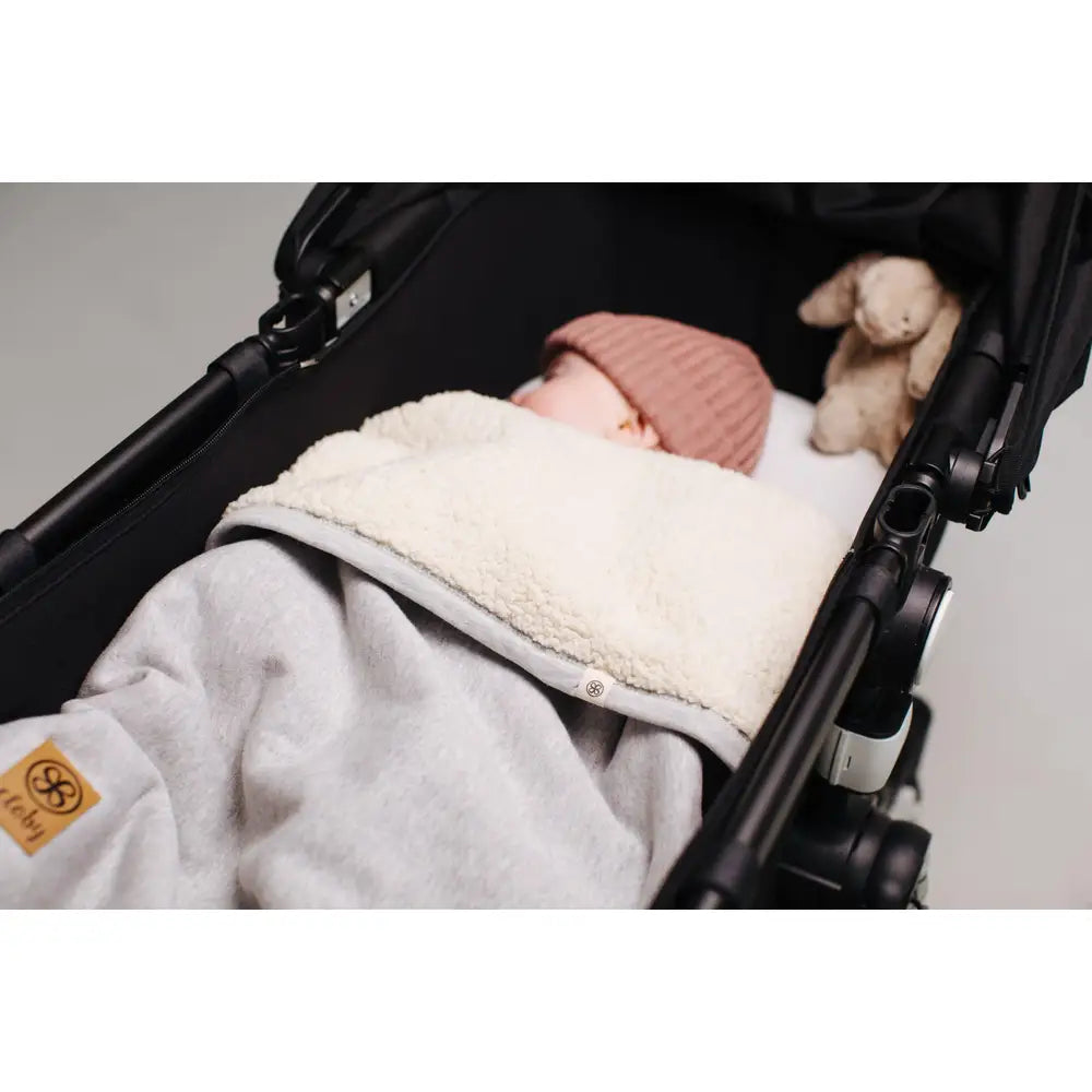 Cloby Teddy Blanket - Grå