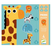 I junglen - 4 puslespil.