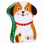 Silhuetpuslespil - hunden Firmin 24 brikker