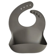 Mushie Silicone Bib Dove Grey