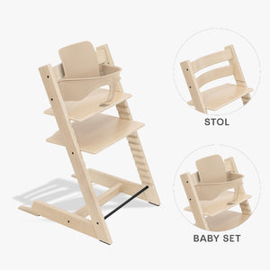 Stokke Tripp Trapp Bundle - Højstol og Babyset - Natur