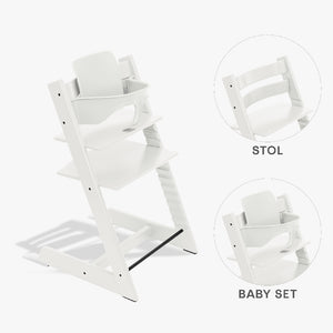 Stokke Tripp Trapp Bundle - Højstol og Babyset - Hvid