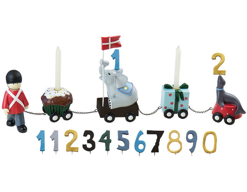 Kids by Friis fødselsdagstog Garder med 9 tal
