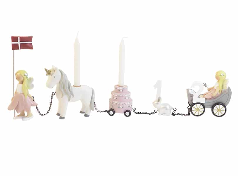 Kids By Friis Fødselsdagstog - blomsterfeer m. 11 tal