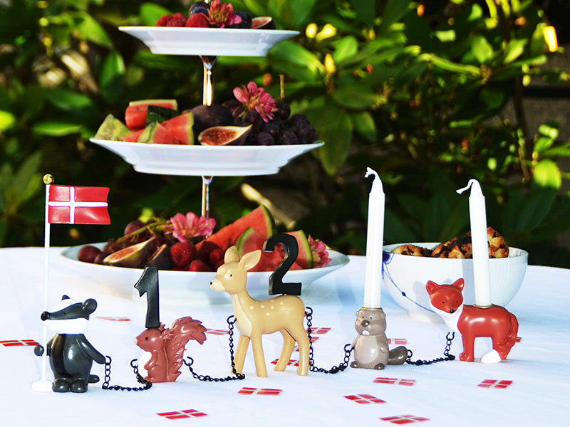 Kids By Friis Fødselsdagstog - Skovdyr m. 11 tal