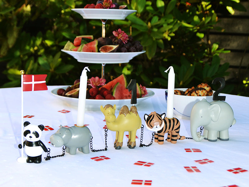 Kids By Friis Fødselsdagstog - Zoo Dyr m. 11 tal