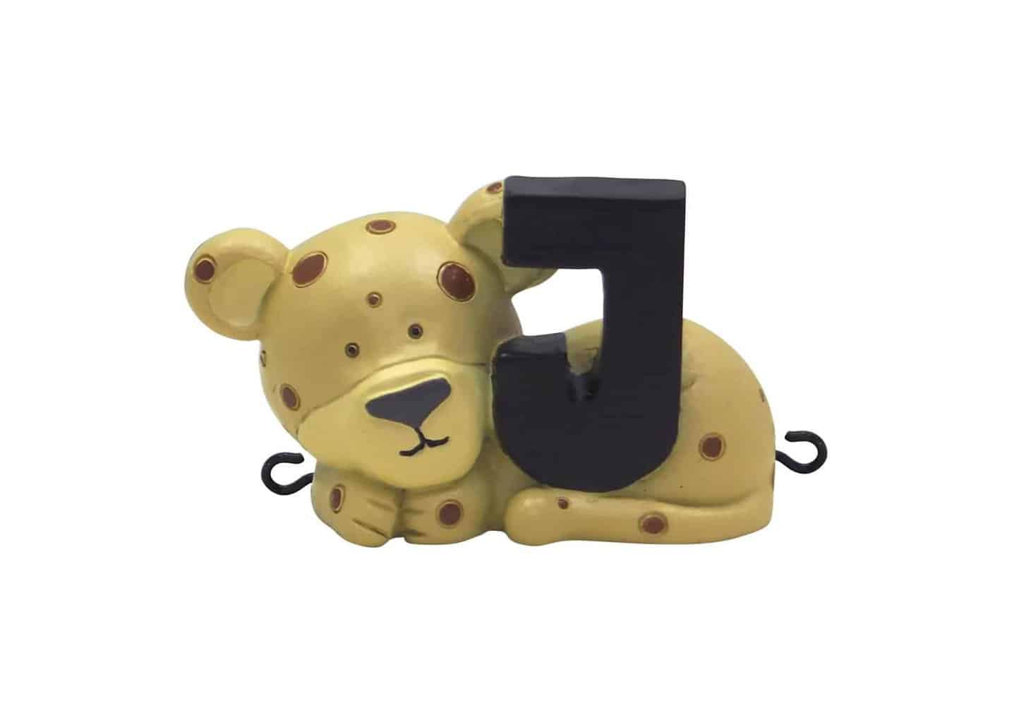 Kids By Friis J bogstav med jaguar til navnetog