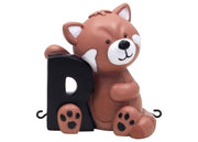 Kids By Friis R bogstav med rød panda til navnetog