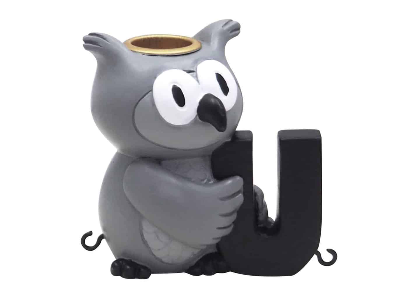 Kids By Friis U bogstav med ugle til navnetog