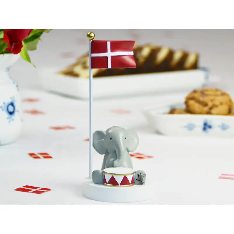 Kids By Friis Bordflag - elefant med tromme