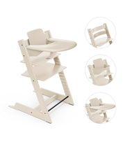 Stokke Tripp Trapp Bundle - Højstol, Babyset og Tray - Vanilla White