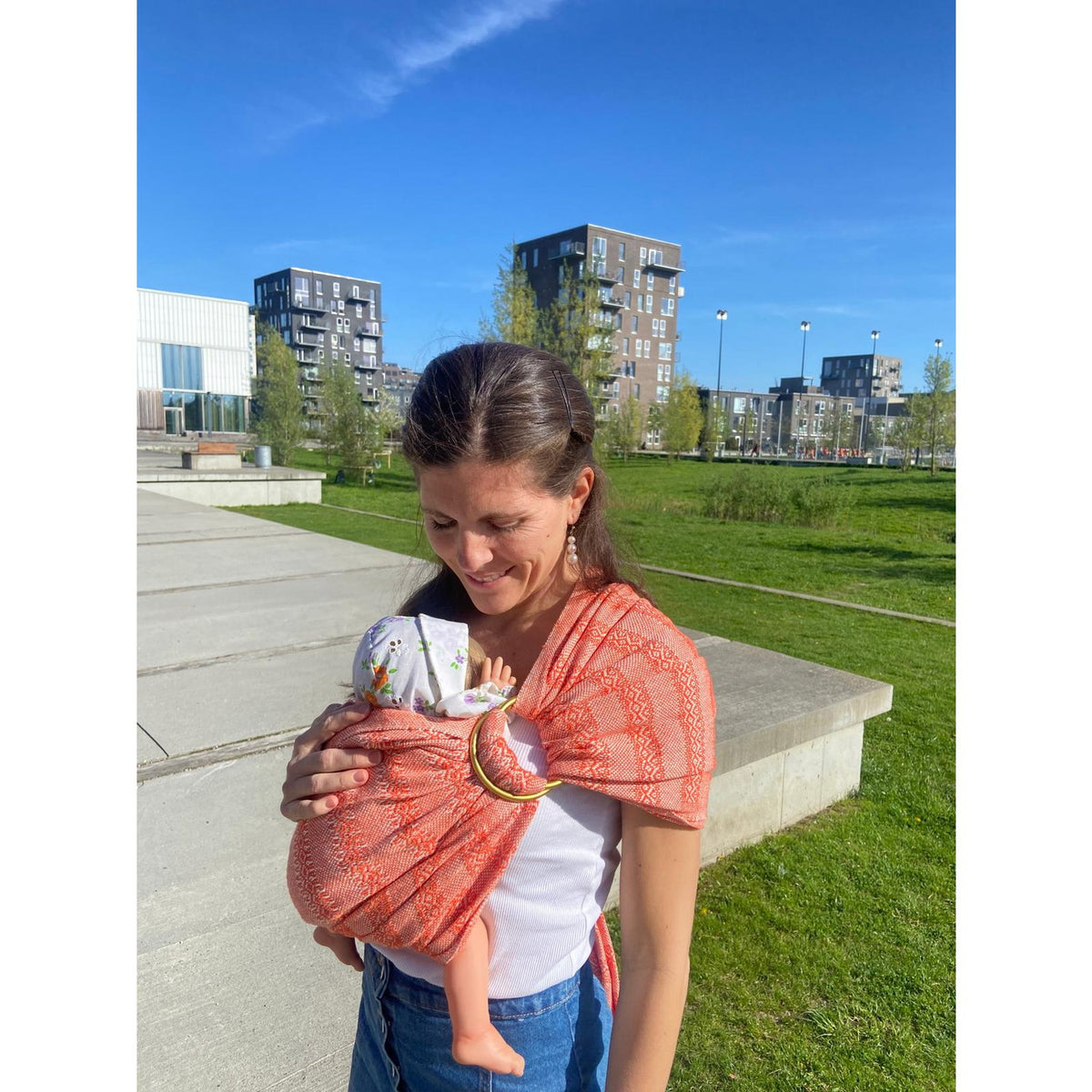 Rebozo Slyngering til babyslynge - guld