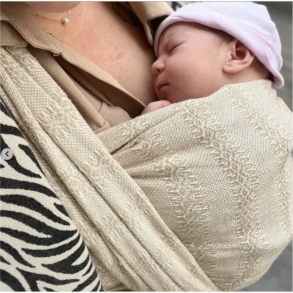 Rebozo Håndvævet Fastvikle Emma - Sand