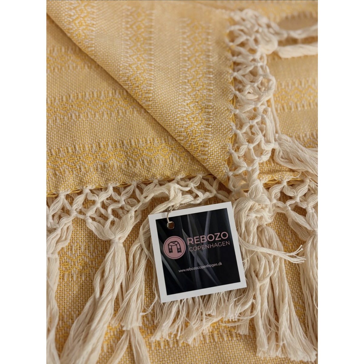Rebozo Håndvævet Fastvikle Emma - Yellow