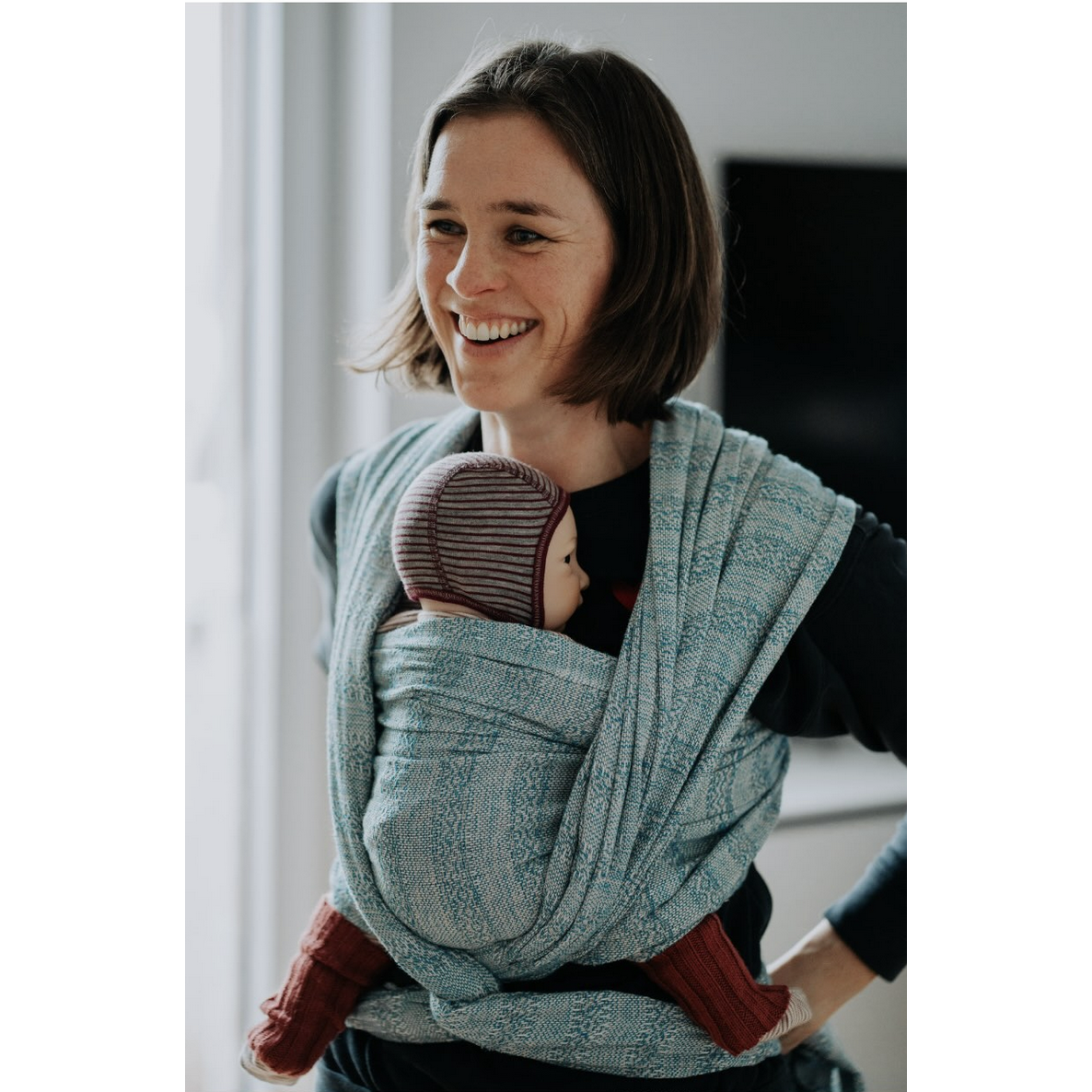 Rebozo Håndvævet Babyslynge Emma - Blue
