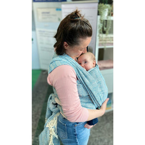 Rebozo Håndvævet Fastvikle Emma - Blue
